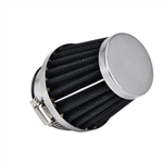 Air Filter, Race, Stainless Cone Style, Fits 22mm Mikuni, 3" x 2.25"